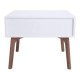 Mesa lateral marca Zuo modelo Padre - Nogal y blanco  100149 - Envío Gratuito