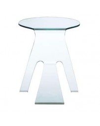 Mesa lateral marca Zuo modelo Journey - cristal templado / 404105 - Envío Gratuito