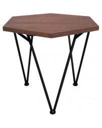 Mesa Carbono Promecio CH De Acero Y Madera - Multicolor - Envío Gratuito