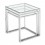Mesa auxiliar marca Zuo modelo Pasos - acero inoxidable / 401105