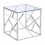 Mesa lateral marca Zuo modelo Cage - acero inoxidable / 100181