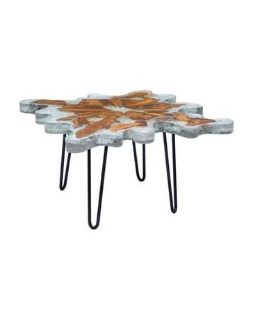 Mesa lateral marca Zuo modelo Jigsaw - natural / 100169 - Envío Gratuito