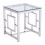 Mesa lateral marca Zuo modelo Geranium - acero inoxidable / 100185
