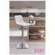 Banco para bar marca Zuo modelo Cougar - Blanco / 100313 - Envío Gratuito
