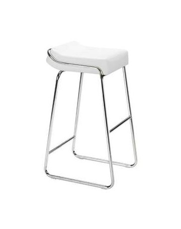 Banco para bar marca Zuo modelo Wedge - blanco / 300042 - Envío Gratuito