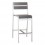 Banco para bar exterior marca Zuo modelo Megapolis sin brazos - aluminio / 703186
