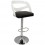 Banco Barra Bar Cocina Desayunador Madera Piel Cromo Mod. Lly Minimalista