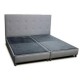 Cama King Size Semplice Moderna Tapiz Color Gris Con Cabecera - Envío Gratuito