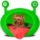 Cama Casa para Perro o Gato Monster Cave Guisapet - Verde con Rojo - Envío Gratuito