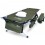 Cama cuna estilo militar portatil plegable con almohada para camping Earth.