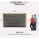 Cabecera Cama Onix King Size Recamaras Modernas GOCA MUEBLES - Envío Gratuito