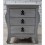 Buró Mesa de Noche, Vintage Home Designe, Perry, Madera Estilo Vintage- Gris