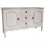 Bufetera Comoda de Madera Bernabe, Vintage Home Designe, Bernabe, Madera con Metal Estilo Vintage -Blanco