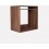 Mueble Colgador De Ropa Closet GOCA MUEBLES Nogal Terracota 60CM