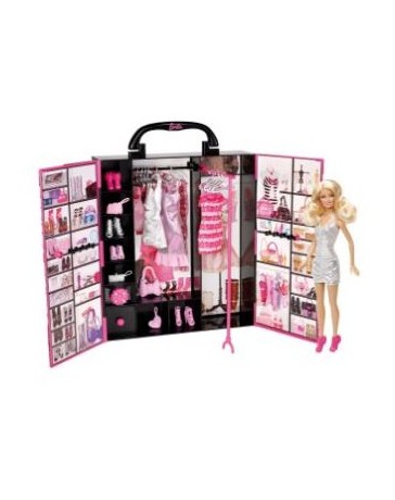 Barbie Fashionista último Closet - Negro - Envío Gratuito